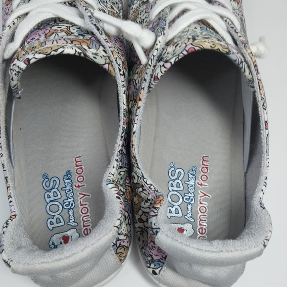 Skechers Bobs Memory Foam Size 8.5 Dogs Dog Lover Slip On Low Top Sneakers Shoes - Picture 13 of 15